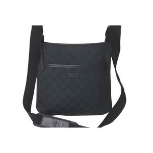 Gucci Canvas Bag GG Leather Shoulder